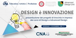 Il design è innovazione di prodotti e servizi anche nelle pmi. Webinar CNA giovedì 3 dicembre