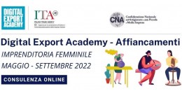 Percorso formativo ICE - CNA: Digital Export Academy per imprese femminili del settore oreficeria e artigianato