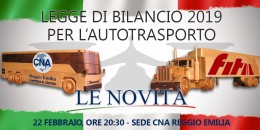 Legge di bilancio 2019: cosa cambia per l'autotrasporto