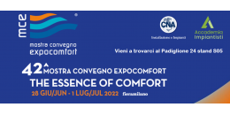 CNA partecipa alla fiera MCE Expocomfort, dal 28 giugno al 1 luglio a Milano