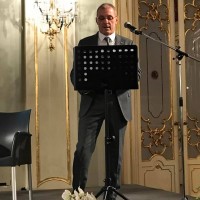 Il presidente Giorgio Lugli nel discorso di apertura